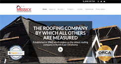 Desktop Screenshot of messickroofing.com